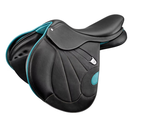 Bates jumping saddle blue trim